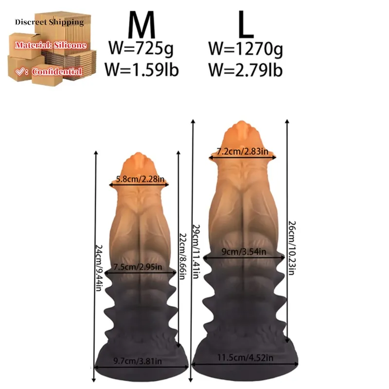 Big Anal Plug Monsters Enlargenmen Prostate Massager Huge Anal Dilator Butt Plug Anal Training Expansion Sex Toys For Women Men
