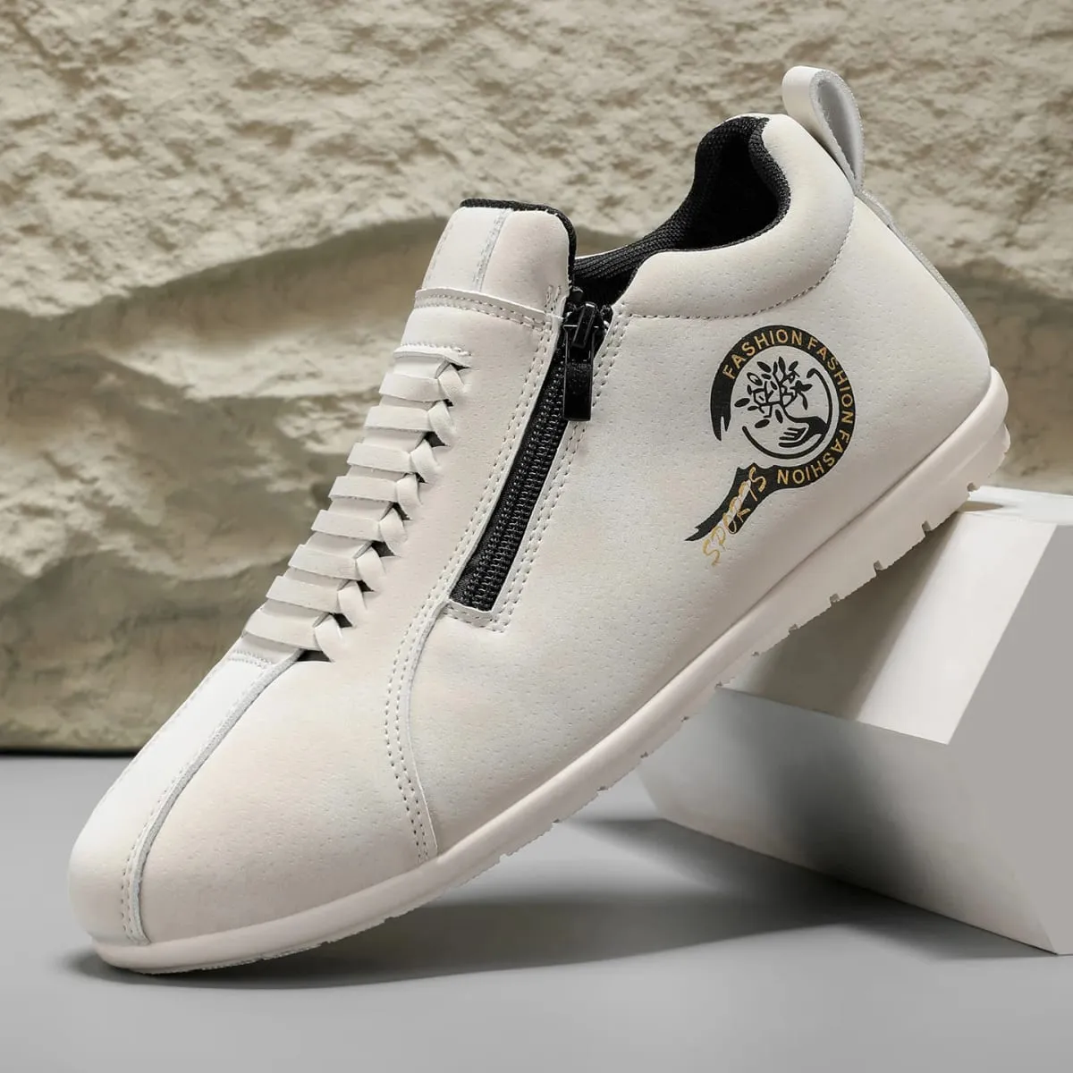 Vielseitige, bequeme Low-Top-Herrenschuhe mit Reißverschluss für Outdoor-Wanderungen und Freizeitsportarten. — image 4