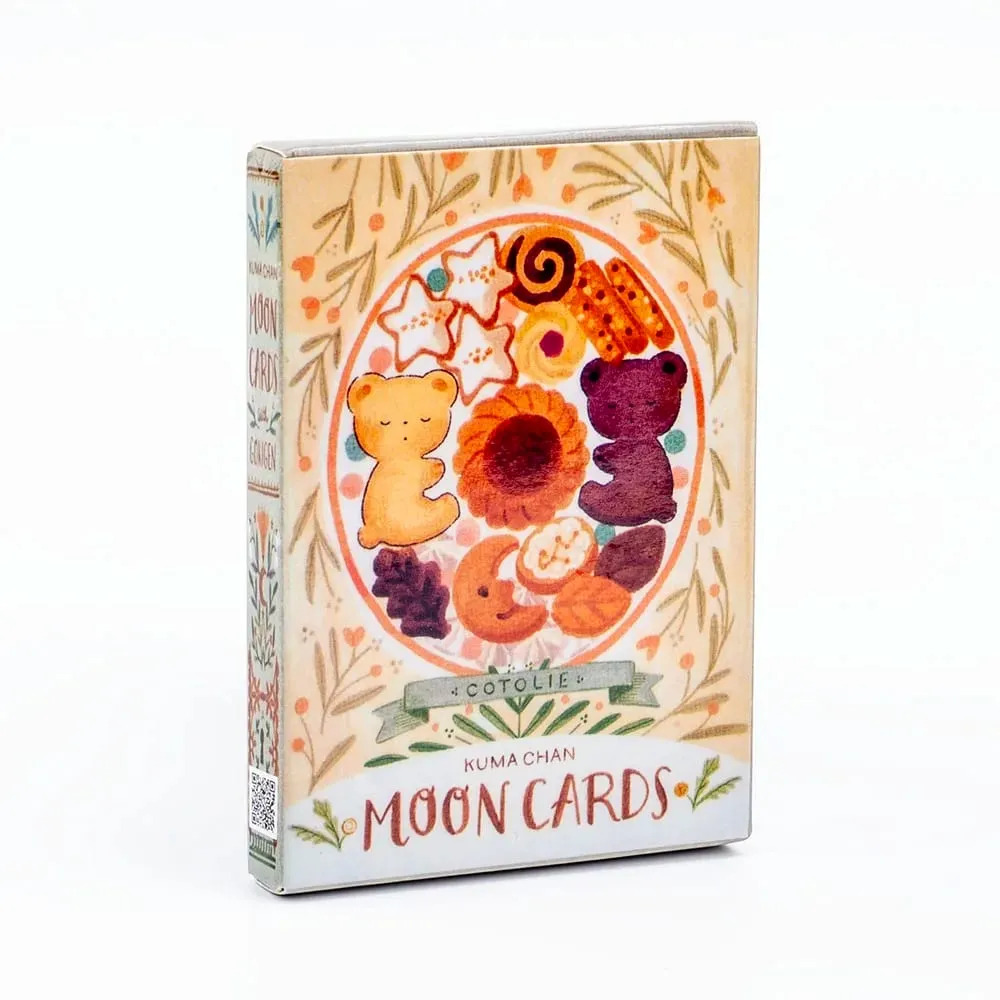 Cotolie KUMACHAN MOON CARDS 24 Pcs Deck English Version Adorable Bear Oracle Cards Board Game for Family Party 10.4*7.4cm — image 1