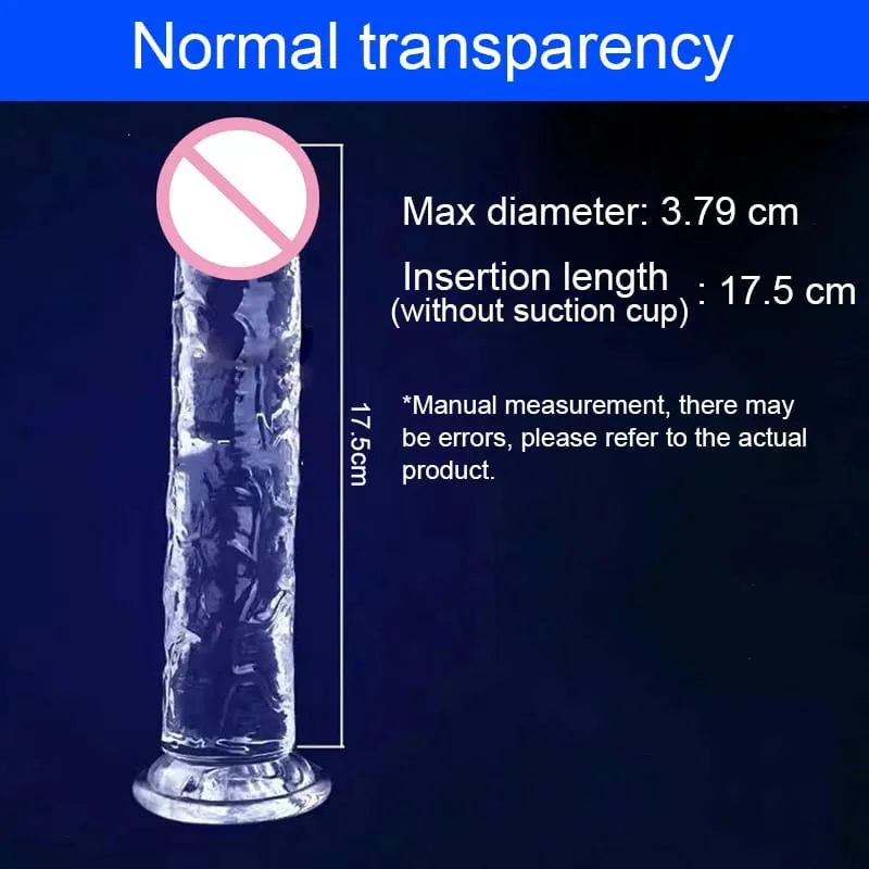 Transparent Big Dick 9 Sizes Realistic Jelly Dildo Women Gay Anal Sex Toys Soft Clitoris Vaginal Masturbators Penis Suction Cup — image 12