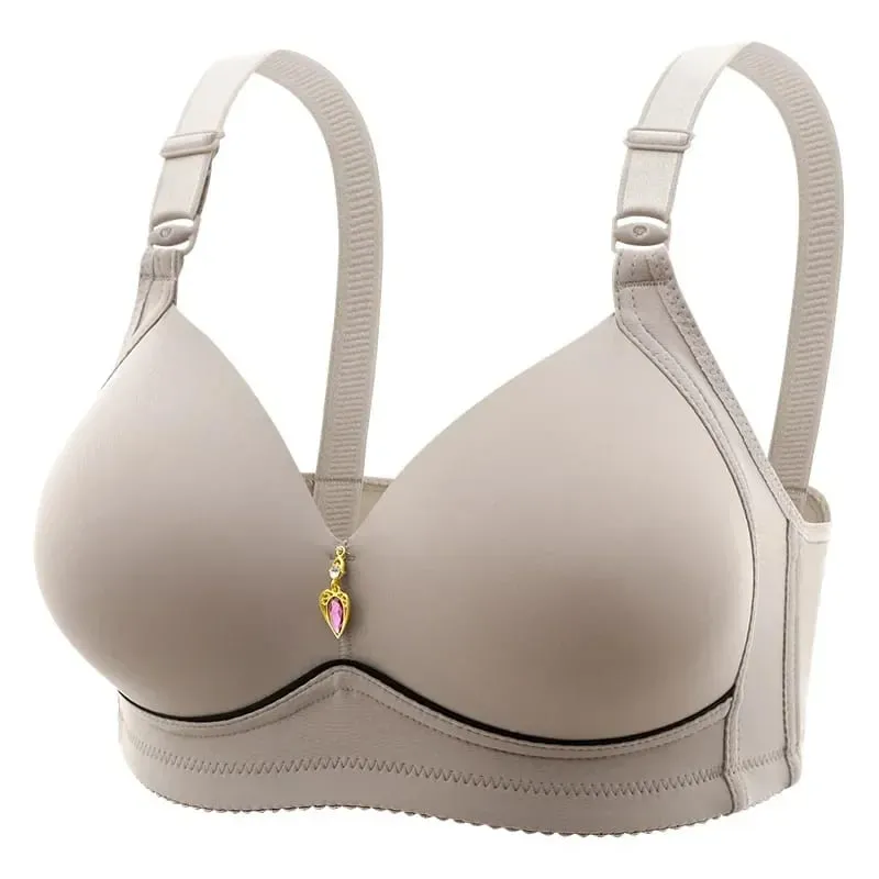 Size 36-46 Seamless Bras Women Underwear Push up Brassiere Glossy Comfort Bralette Female Thin Lingerie — image 2