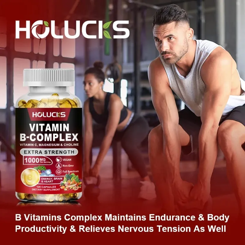 Buy 1 Get 1 Free! Pure Vitamin B Complex Supplement for Energy Metabolism & Nervous System Immune Defense & Stress Relief — image 2