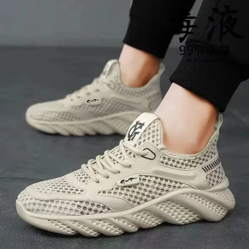Casual Shoes for Men Versatile Comfortable Mesh Soft Sole Running ShoesHollow Out Outdoor Trendy Men's Sports Shoe