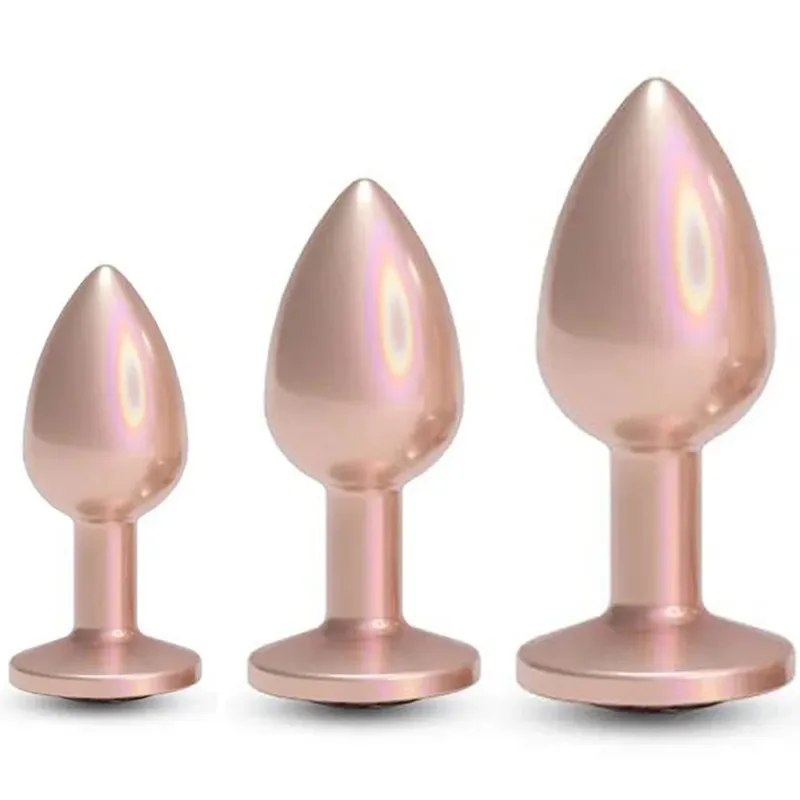 Colorful Small Medium Large Anal Plug Set Metal Anal Beads Butt Plug Jewelry Insert Sex Toy For Female Male — image 11