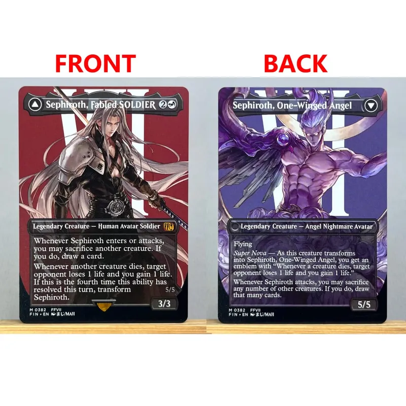 FIN HOLO14-Ⅰ01 Tcg Proxy Cards Vivi Ornitier Sephiroth Fabled SOLDIER Summon Bahamut Cloud Midgar Mercenary