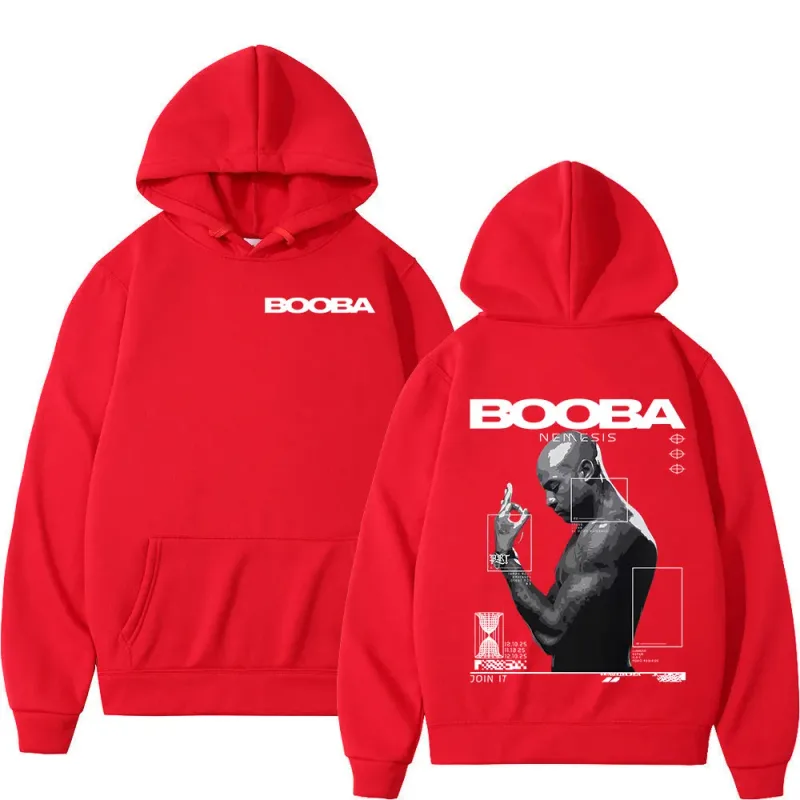 France Rapper Booba Nero Nemesis Hoodies Men's Clothing Retro Fashion Hip Hop Long Sleeves Hooded Sweatshirts Oversized Pullover — image 7