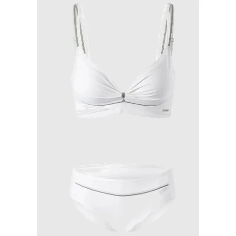 Hot Sexy Sweet Lingerie Set Women Wireless Bra Thin Cup Push Up Breast Support Large Bust Minimizer Daily Wear Plus Size S-XL — image 5