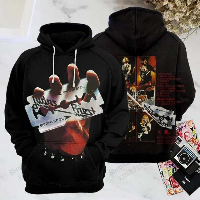 Rock Band Judas Priest 3d Print Hoodies Men Women Fashion Sports Hoodie Sweatshirt Coat Mens Sweats Men Clothes Comfort Moletom — image 3