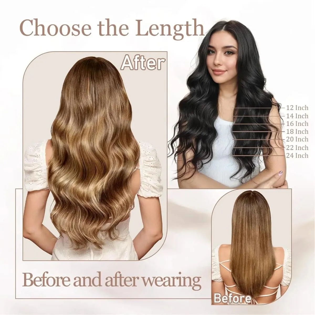 Highlight 4/27 Straight Tape In Human Hair Extensions 100% Human Hair — image 6