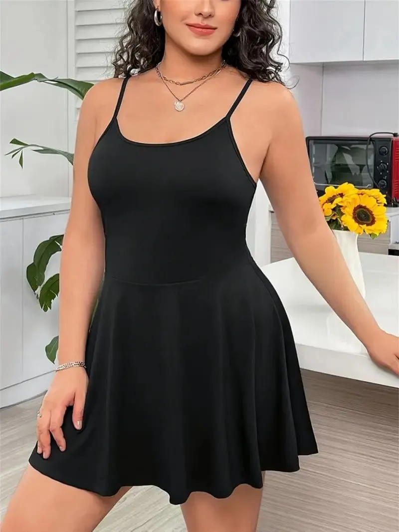 Slim Fit A-Line Fashionable Camisole Casual Versatile Short Skirt Simple Elegant Women's Clothing — image 2