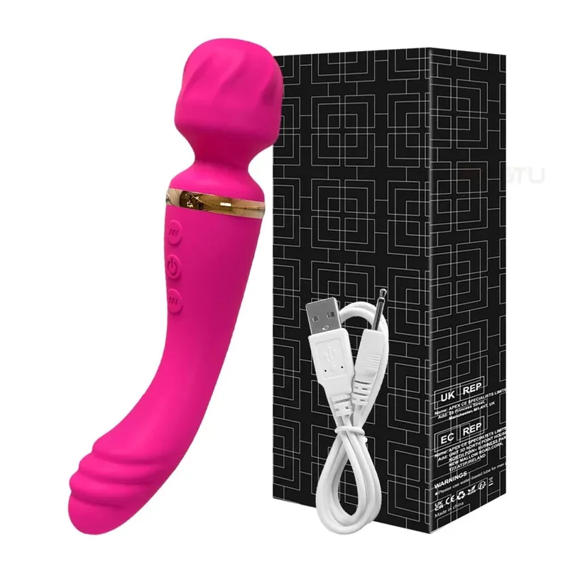 Y-Pao Dual Motor AV Wand Vibrator G-Spot Clitoral Stimulator Female Vibrador Adult Sex Toys For Women Deep Tissue Massager