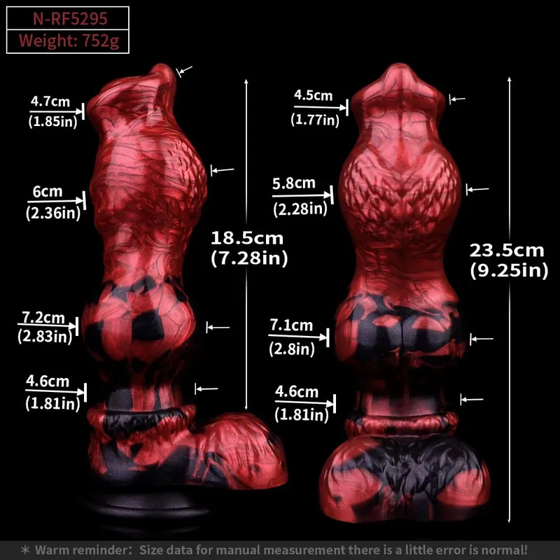 Silicone Horse Dildo Long Penis Anal Plug Huge Knot G-spot Vaginal Stimulator with Suction Cup Adult Sex toy for Women Men — image 17