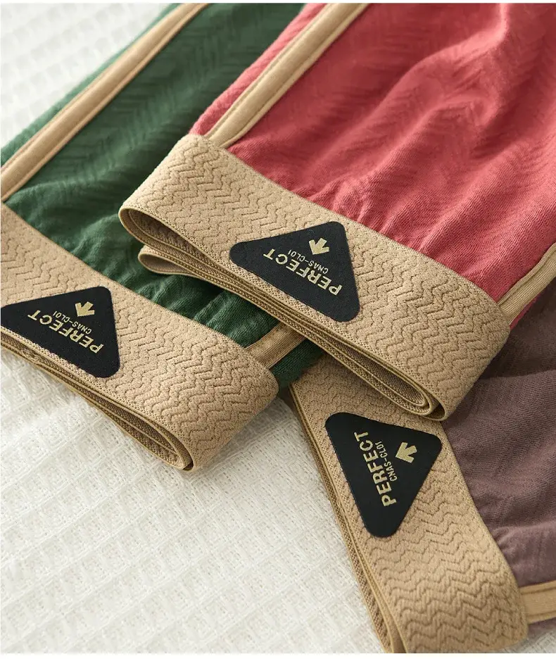 3PC 100% Cotton Men's Underwear Autumn Winter New 10A Antibacterial BoxerShorts Loose Comfortable Men's Quadrangle Underpants — image 9