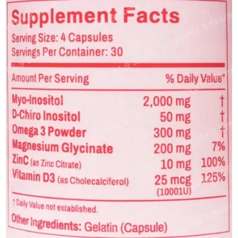 Happy Hormones Multivitamin Capsules for Women 120 CT Supports Hormonal Balance Myo-Inositol D-Chiro Inositol Omega 3 Vitamin D3 — image 2