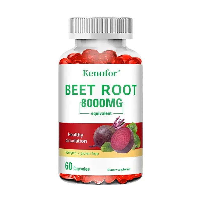 Beetroot Powder Extract Capsules - With Black Pepper for Nitric Oxide Heart & Blood Pressure Health Energy & Endurance Support — image 9