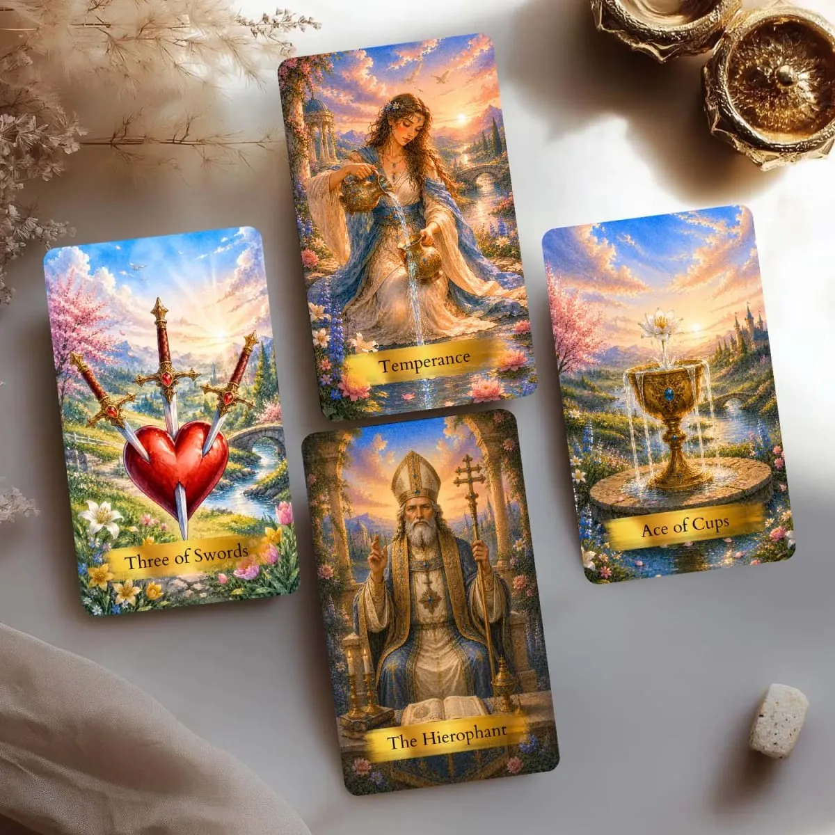 78 Starry Realms Tarot Cards 13x8 Cm Includes Paper Manual Journey to Imagination and Inner Wisdom Card Game Set — image 3