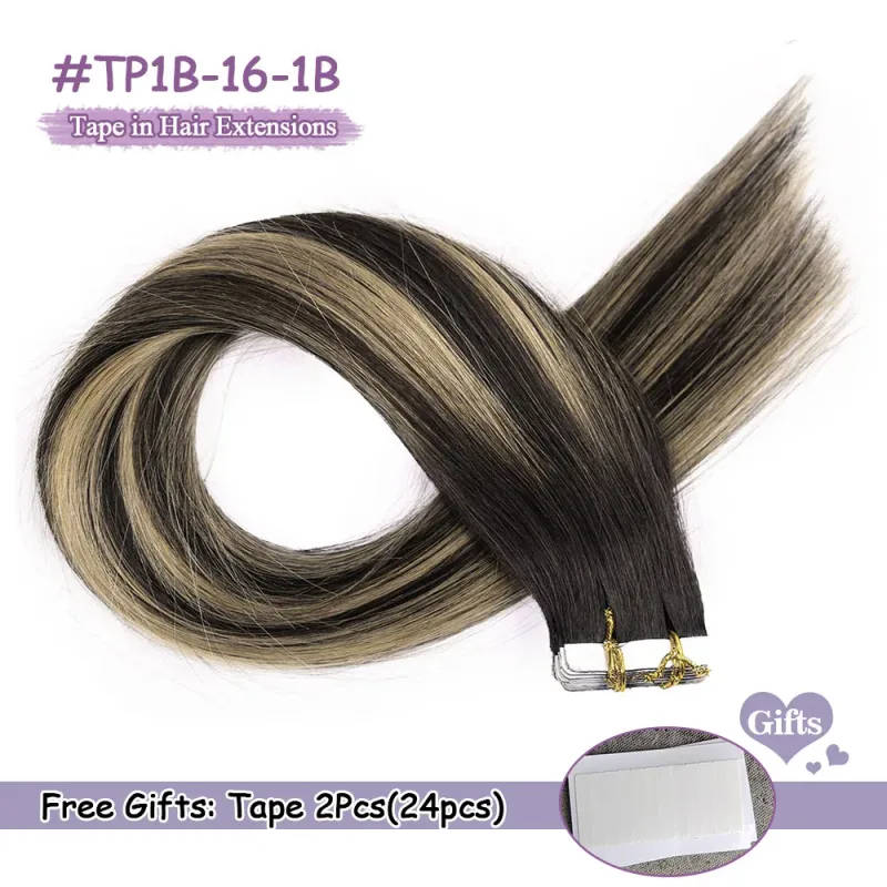 Bande sans couture dans les Extensions de cheveux humains Remy bande dans les Extensions de cheveux humains Extensions de cheveux naturels invisibles pour les femmes 50g/100g — image 10
