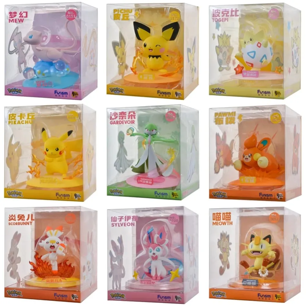 Ægte Pokemon Action Figurer Pikachu Mewtwo Figur Gardevoir Sylveon Anime Saml Model Lomme Monster Legetøj Gave — image 3