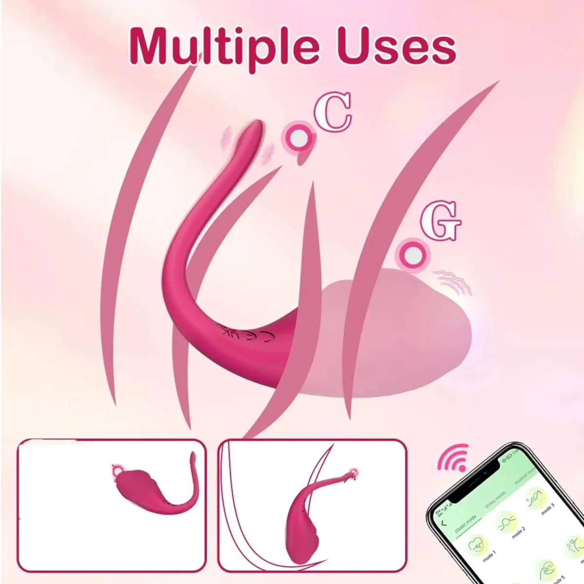 Wireless Vaginal Egg Vibrator App Control G Spot Anal Vibrating Massager Wearable Stimulator Adult Sex Toy for Couples