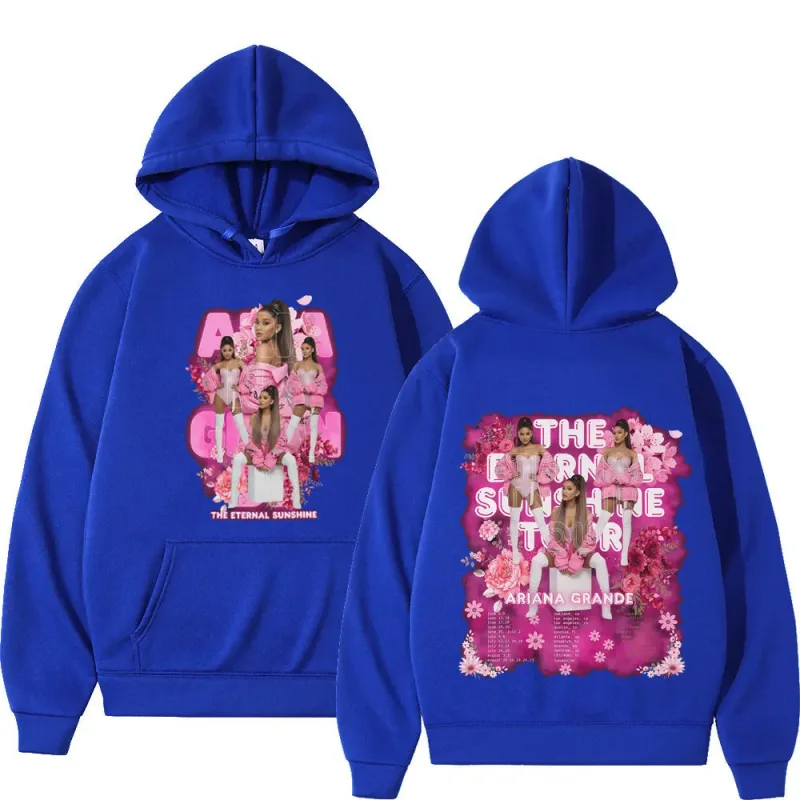 Singer Ariana Grande Tour 2026 Graphic Hoodie Men Women Fashion Pullover Long Sleeves Loose Casual Oversized Fleece Sweatshirts — image 10