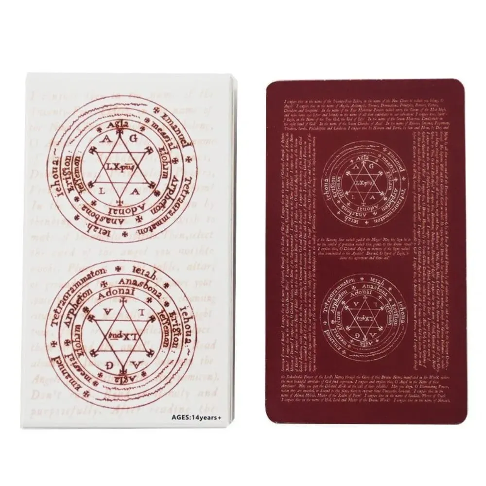 72 Kabbalistic Angels Oracle Angel-Evoking Tarot Deck - 78 Divine Guidance Cards with Angelic Sigils & Names 10.3*6cm — image 1