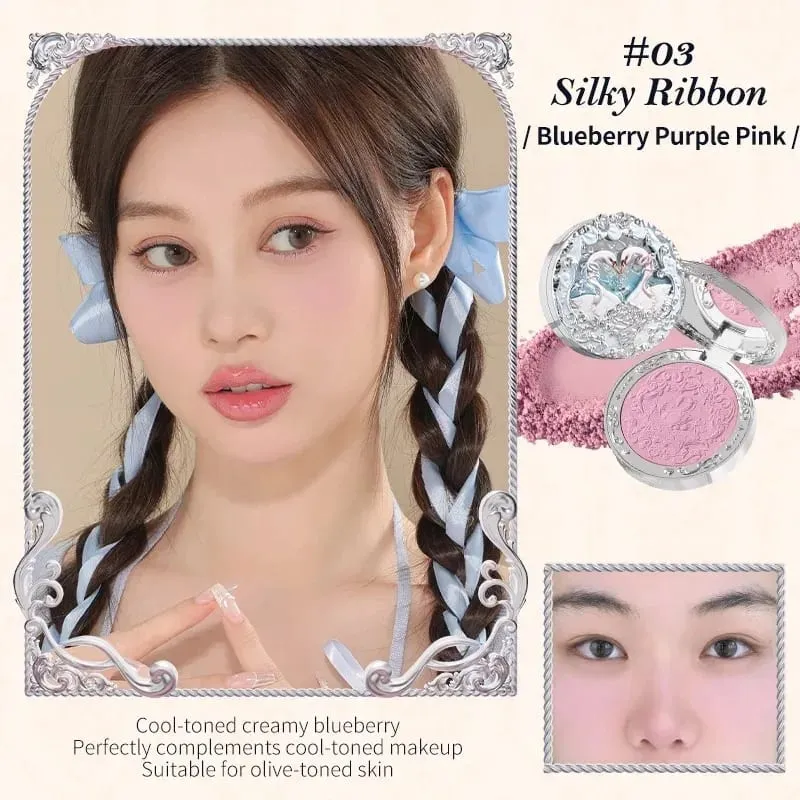 Flowerknows All In One Mackup Set Confezione regalo Flower Knows Glitter Eye Shadow Palette Fard Rossetto lucido a lunga tenuta con borsa — image 5