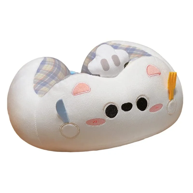Hump Pillow Adult Children Travel Pillow Soft Short Plush Cartoon Portable Outdoor Nap Flight Neck Pillow Nursing Cushion — image 9