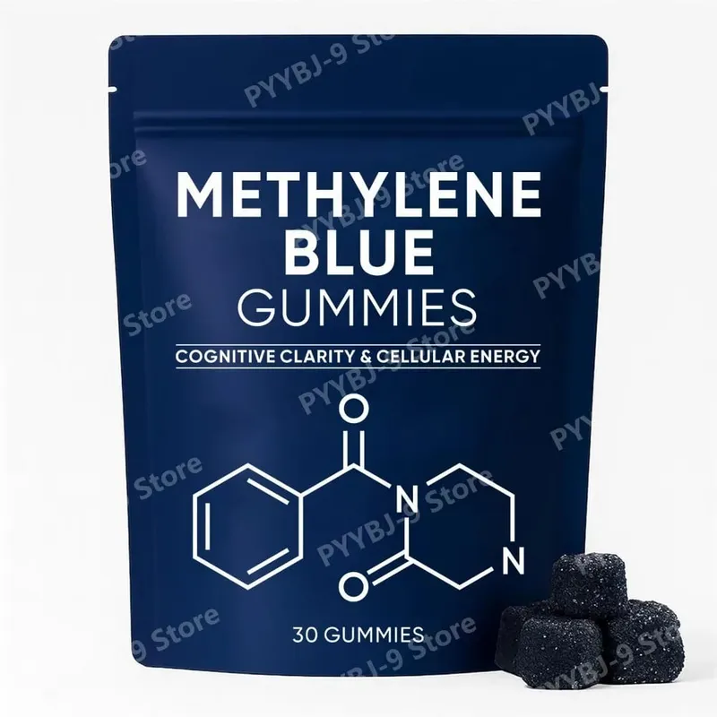 Methylene Blue Gummies with PQQ NAC Vitamin B2 & B3 Supports Cognitive Clarity & Cellular Energy Brain Nutrient for Adults 30Ct — image 9