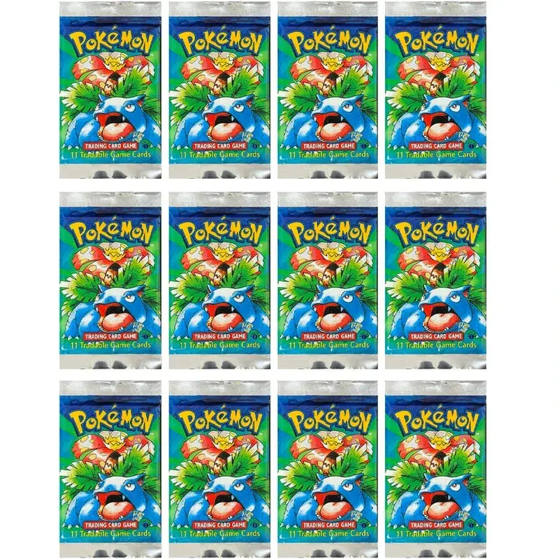 Pokémon Booster Packs Base Fossil Jungle 9 single bags 1 pack/11 Cards and Booster Box 3 1Box/36 Packs models Proxy Game Cards