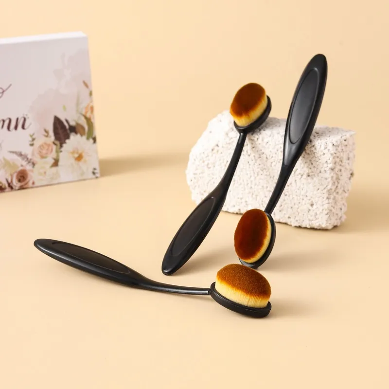 1/3 Cọ Kem Nền Lớn Bàn Chải Đánh Răng Hình Dụng Cụ Trang Điểm Trang Điểm Nhanh Chóng Áp Dụng Kem Và Phấn Cosmnetic — image 3