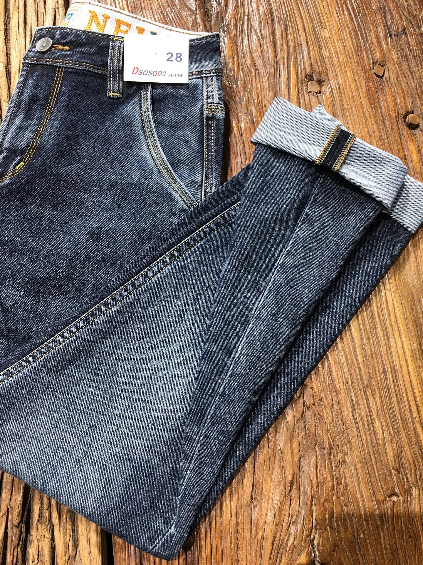 High Quality Trendy Summer 2026 New Arrival Denim Jeans for Men Trendy Blue Grey Casual Stretch Slim-fit Stretch Pants Trousers — image 2