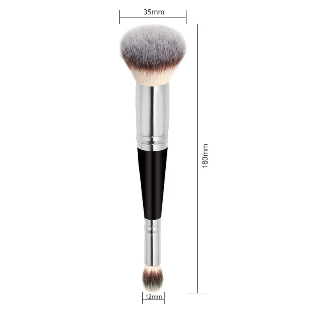 Rounded Taperd Dual-ended Foundation Brush Short Hair Flawless Dual-purpose Makeup Brush Makeup Brushes for Liquid Cream Powder — image 6