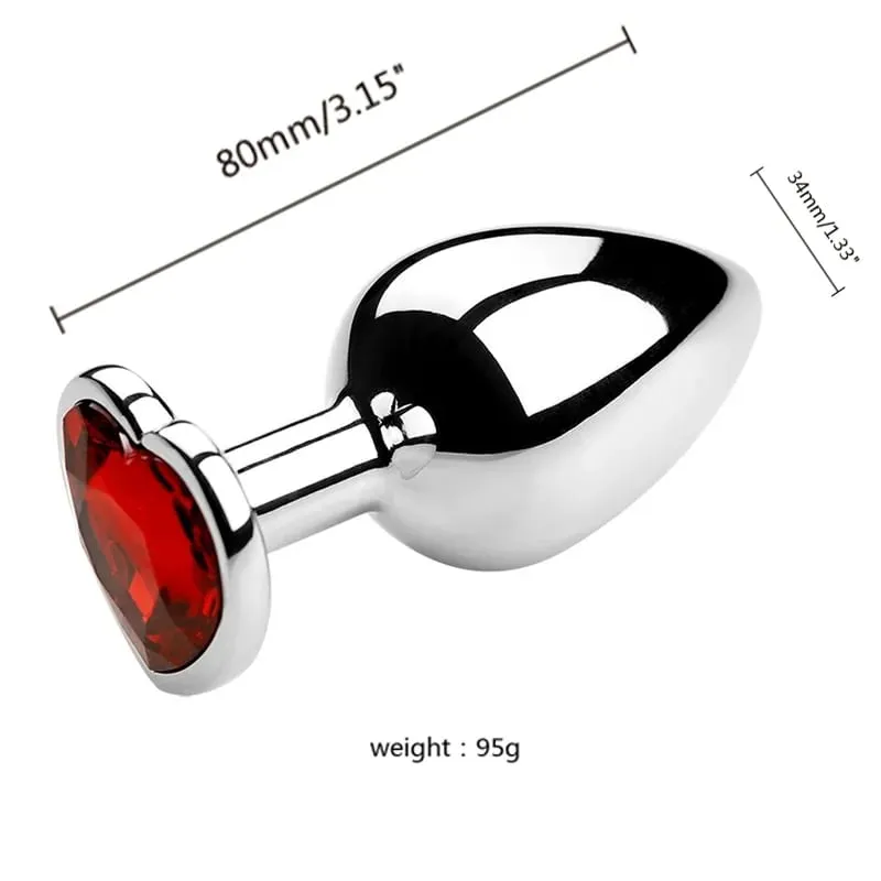 3 Sizes Metal Anal Plug Jewelry Base Beginner To Expert Butt Plug Tail Female Male Adult Toys Dildos Adult Sex Toys Couples — image 5