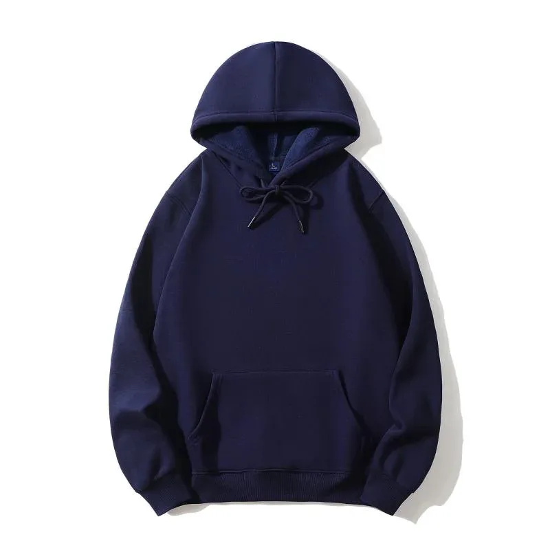 Sweat à capuche de haute qualité imprimé à la mode, logo personnalisé, marque de groupe personnel, broderie pour hommes et femmes, épais 100% coton, pulls en polaire — image 12