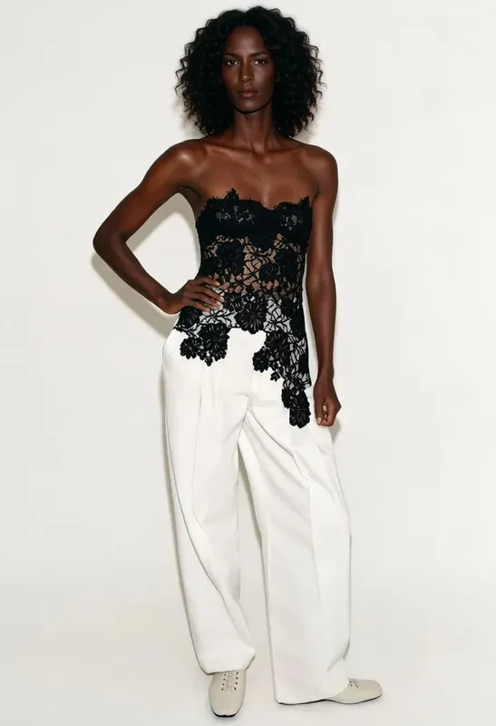 Y2k Sexy Tank Top Lace Splicing Sexy Cut-Out Backless Bodysuit Bodycon Camisole for Outerwear Openwork Corset Top T-shirt Trend — image 7
