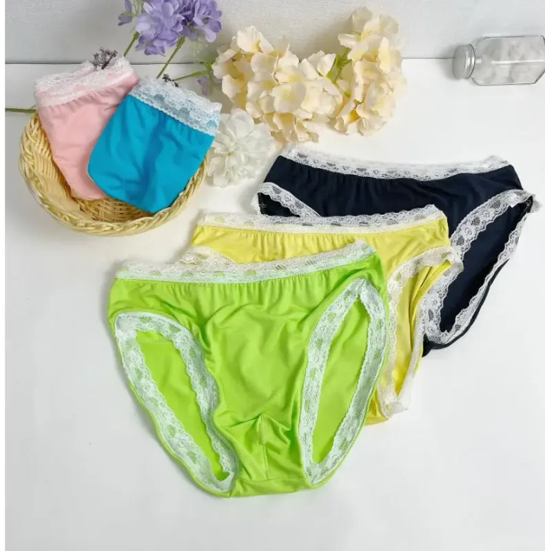 New Men's Underwear Sexy Men's Lace Briefs U-Convex Pouch Low-Rise Comfortable and Breathable Shorts Briefs men underwear sexy — image 18