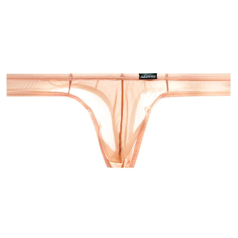 Ultra Thin Sheer Briefs Men Underwear Cooling Knickers Low Rise Bulge Pouch Underpants Soft Mesh Panties Male Thong Pants — image 18