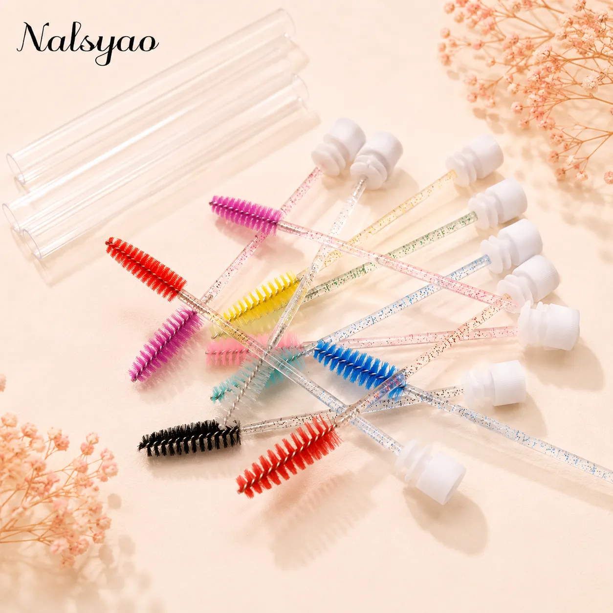 Disposable Mascara Wands Eyebrow Brush Applicator EyeLash Brushes 50pcs Reusable Eyelashes Brush Tube for Eyelash Extension — image 4