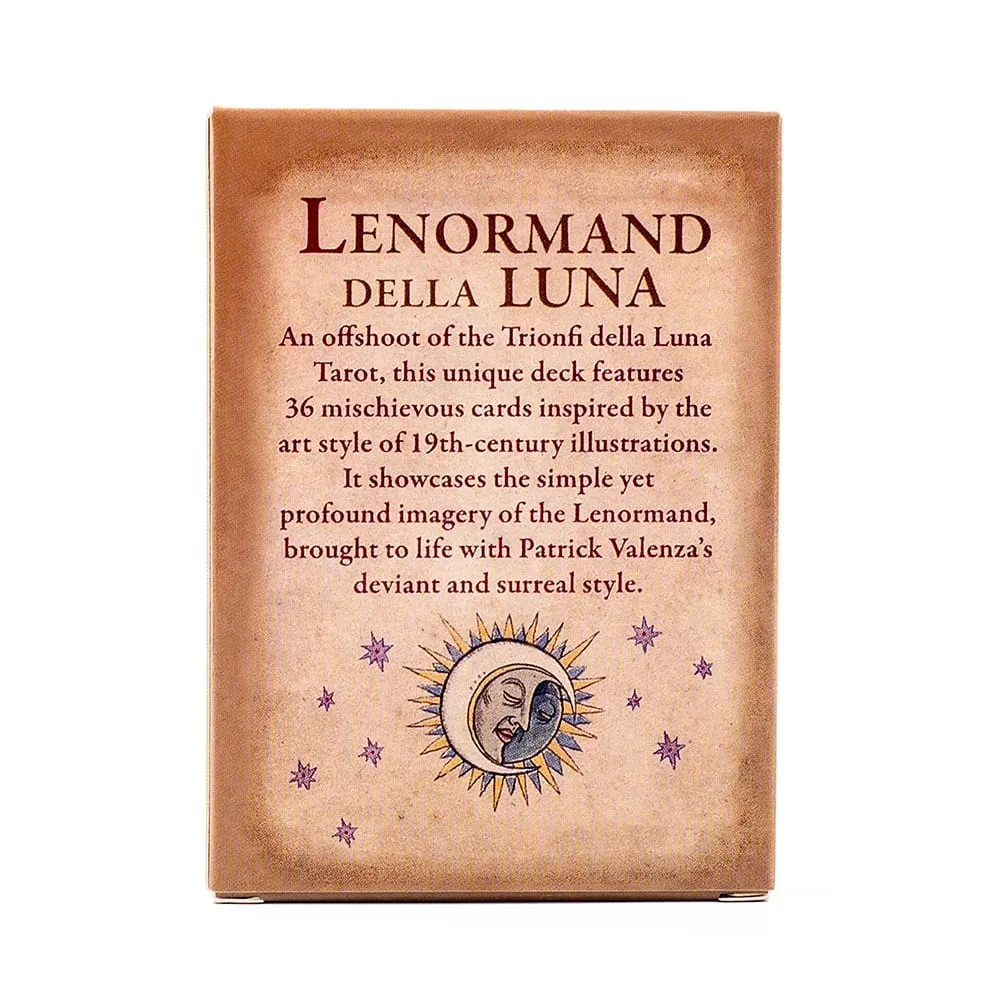 Lenormand Della Luna חפיסת טארוט 36 יחידות חיזוי גורל כרטיסי טארוט אורקל מסיבה בידור כרטיסי משחק לוח 7.3*10.2 ס"מ — image 3