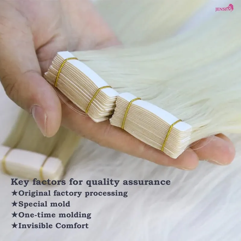 High Quality Tape In Hair Extensions Straight 100% Remy real Human Hair 16"-22"Inch PU Skin Weft Tape Ins — image 3