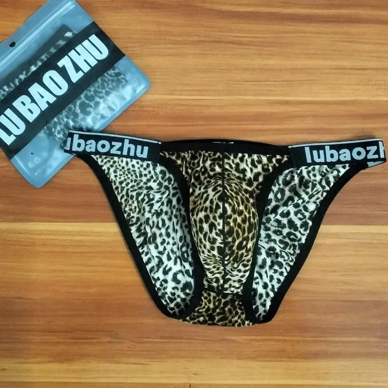 2026 Leopard Pouch Underwear Men Underpants Panties Soft Mens Swimming Briefs Sexy Low-waist Breathable Трусы Мудские Хлопковые — image 2