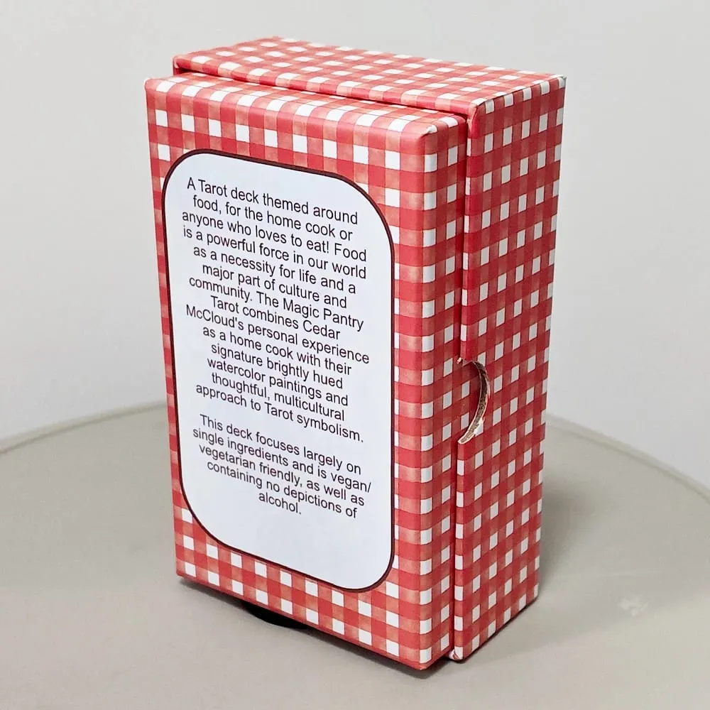 Baraja de Tarot The Magic Pantry, cartulina con doble relieve, cartas de Tarot de acuarela con temática alimentaria para cocineros caseros y amantes de la comida, 12x7cm — image 4