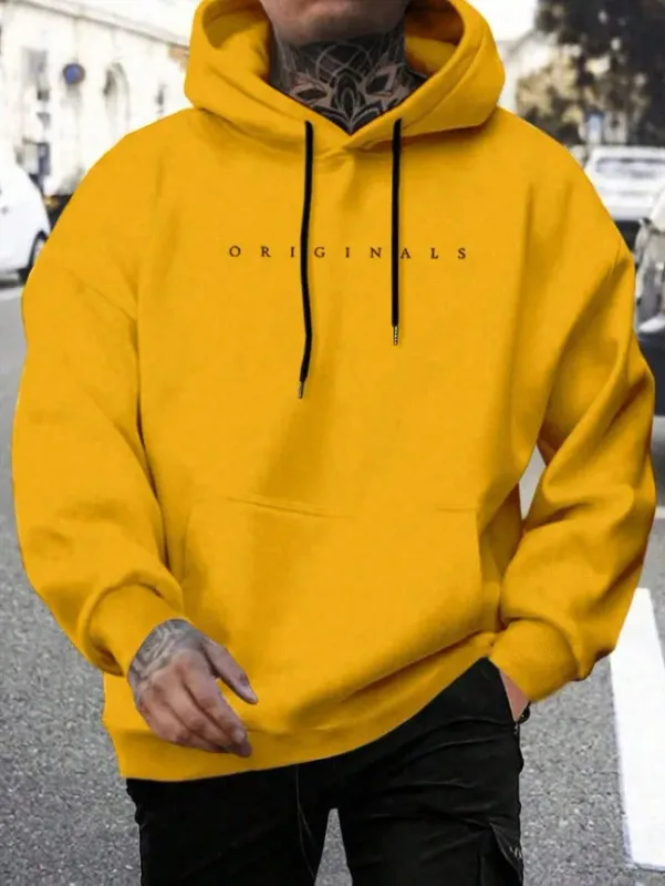 Trendy, Casual, Fashionable, Loose, ORIGINALS Letter Printed Long-Sleeved Men's and Women's Hooded Sweatshirt, Warm Pullover — image 18