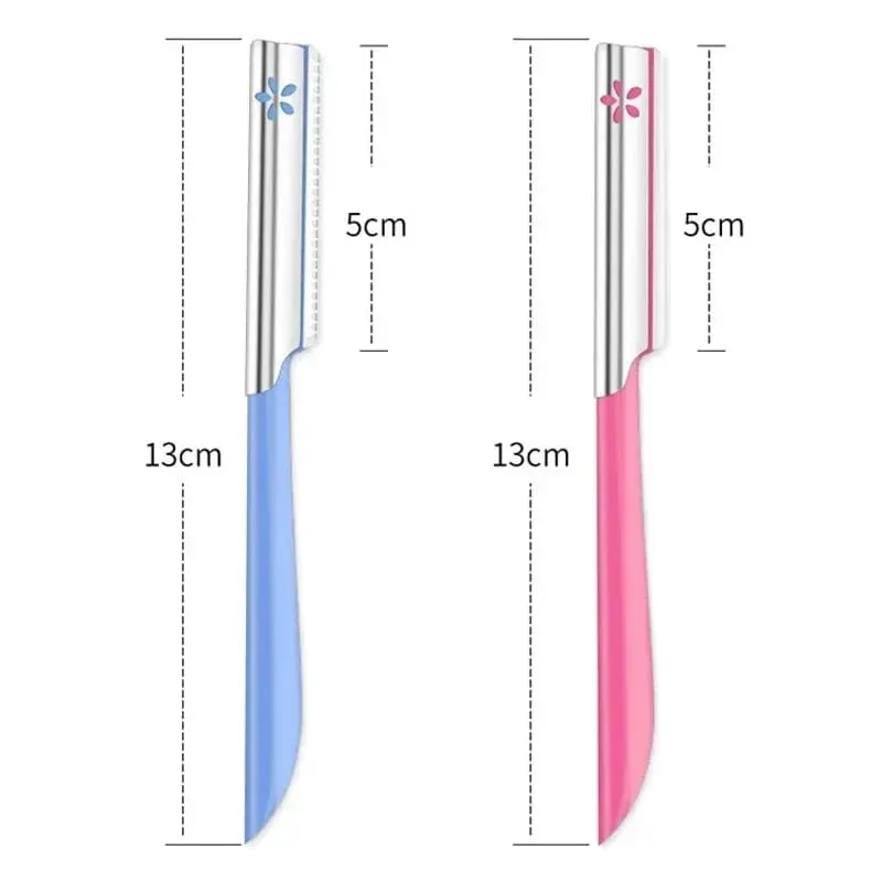 5pc Eyebrow Epilator Sets for Women Makeup Beauty Eyebrows Hair Removal Styling Tool Steel Blade Facial Razor Trimmer — image 6