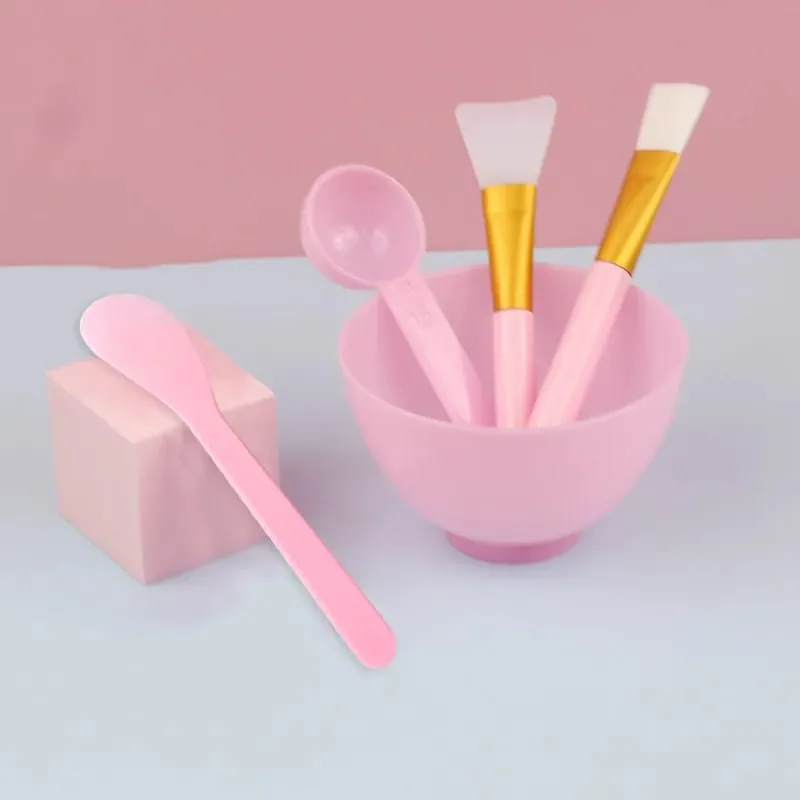 Face Mask Mixing Bowl Set 5pcs DIY Facemask Mixing Tool Kit Facial Mask Bowl Stick Spatula Silicone Soft Face Brushes Spoons — image 5