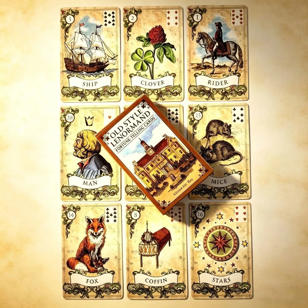 Old Style Lenormand Cards – Vintage Oracle Deck for Divination & Tabletop Games — image 1
