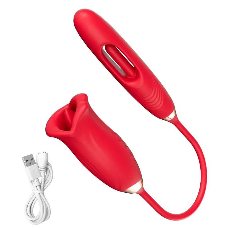 Rose-Thrusting Sucking Vibrator For Women G-spot Dildo Nipple Anal Stimulator Licking Vibrators Adult Sex Toy Games Man Couples — image 8
