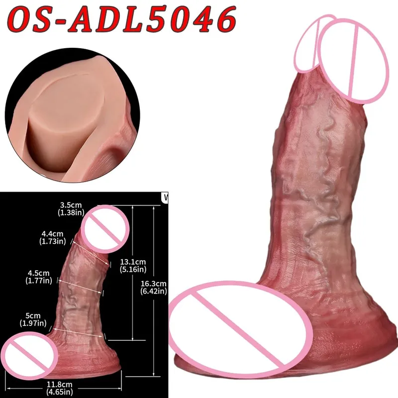 47 cm Realistische Lange Dildos Doppel Kopf Anal Vaginal Stimulator Sex Spielzeug Mit Sauger Für Lesbische Paare Homosexuell Männer erwachsene Werkzeuge