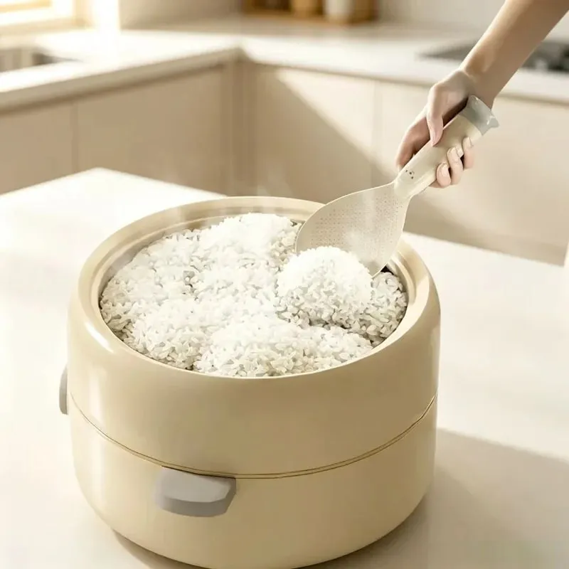 1 Piece Suction Cup Standing Rice Spoon Non‑Stick Heat‑Resistant Self‑Stand Rice Paddle for Rice Cooker Serving Cooking — image 6