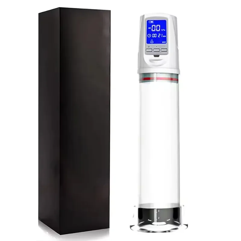 LED Automatic Penis Pump Suction Vacuum Male Masturbation Penis Extender Dick Erection Enhancement Trainer Adult Sex Toy For Men